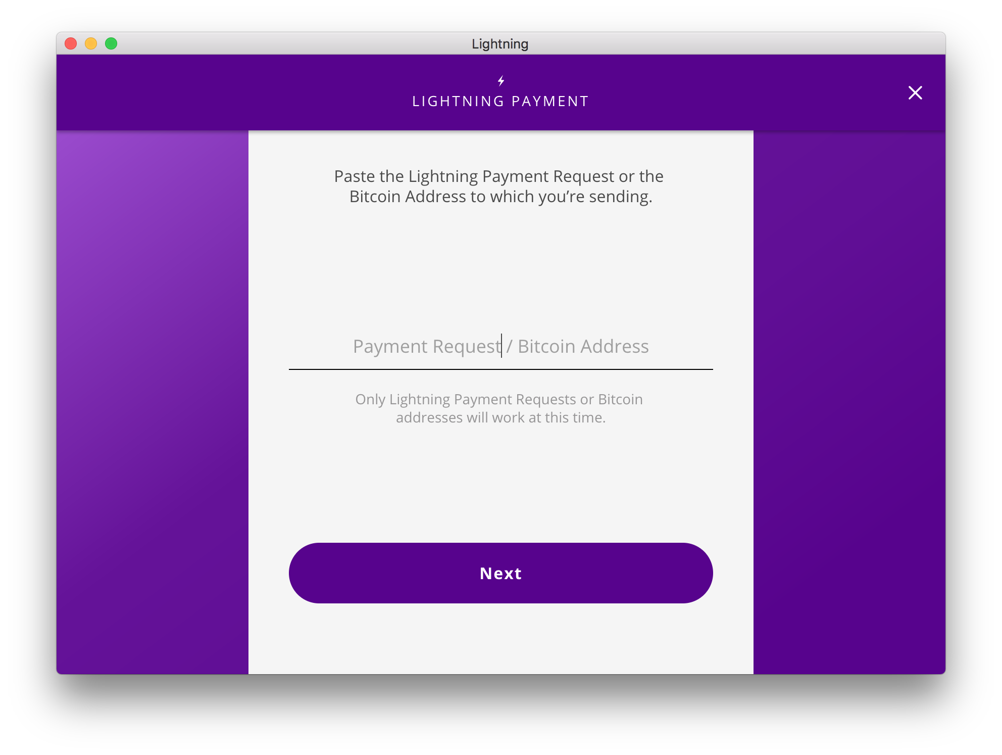 Payment Screen